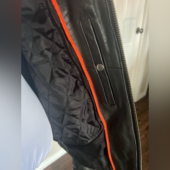 Open Road Men’s Leather Riding Jacket - Picture 8 of 11